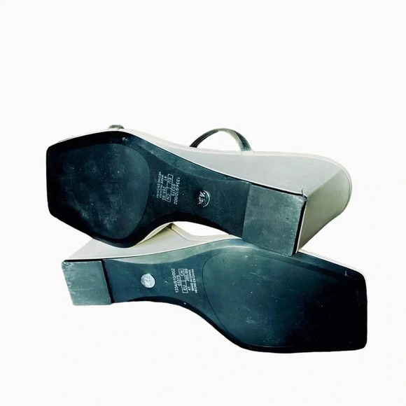 ZARA | Women’s White Two Clear Straps Wedges Size 41 (EU) - Picture 7 of 7